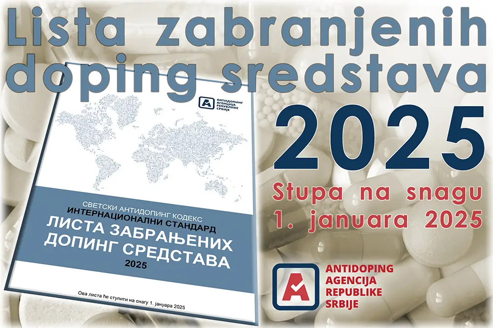 антидопинг листа забрањених супстанци 2025